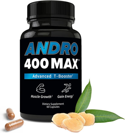 Max Advanced T-Support & Nitric Oxide Booster – Tongkat Ali with L-Arginine & L-Citrulline – Supports Blood Flow, Circulation, and Physical Performance – 1 Pack, 60 Capsules