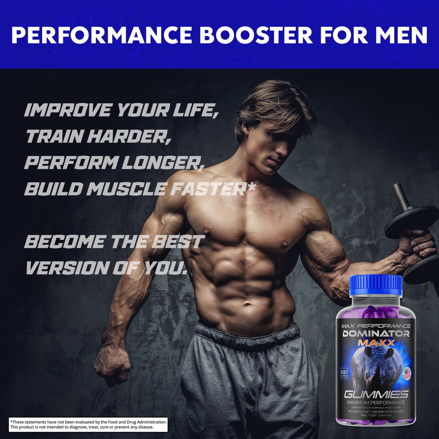 Dominator Maxx Gummies for Men, Advanced Performance Supplement 300 Gummies