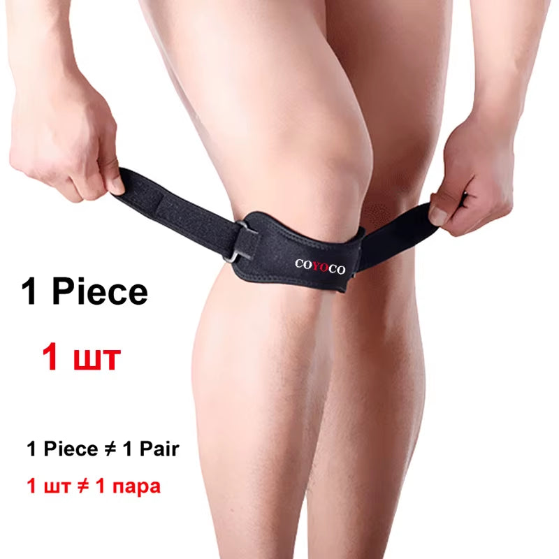 1 Pcs Adjustable Patella Pad Protector Brace Knee Support Kneepad  Brand anti Falls Injury Bandage Patella Guard Grey