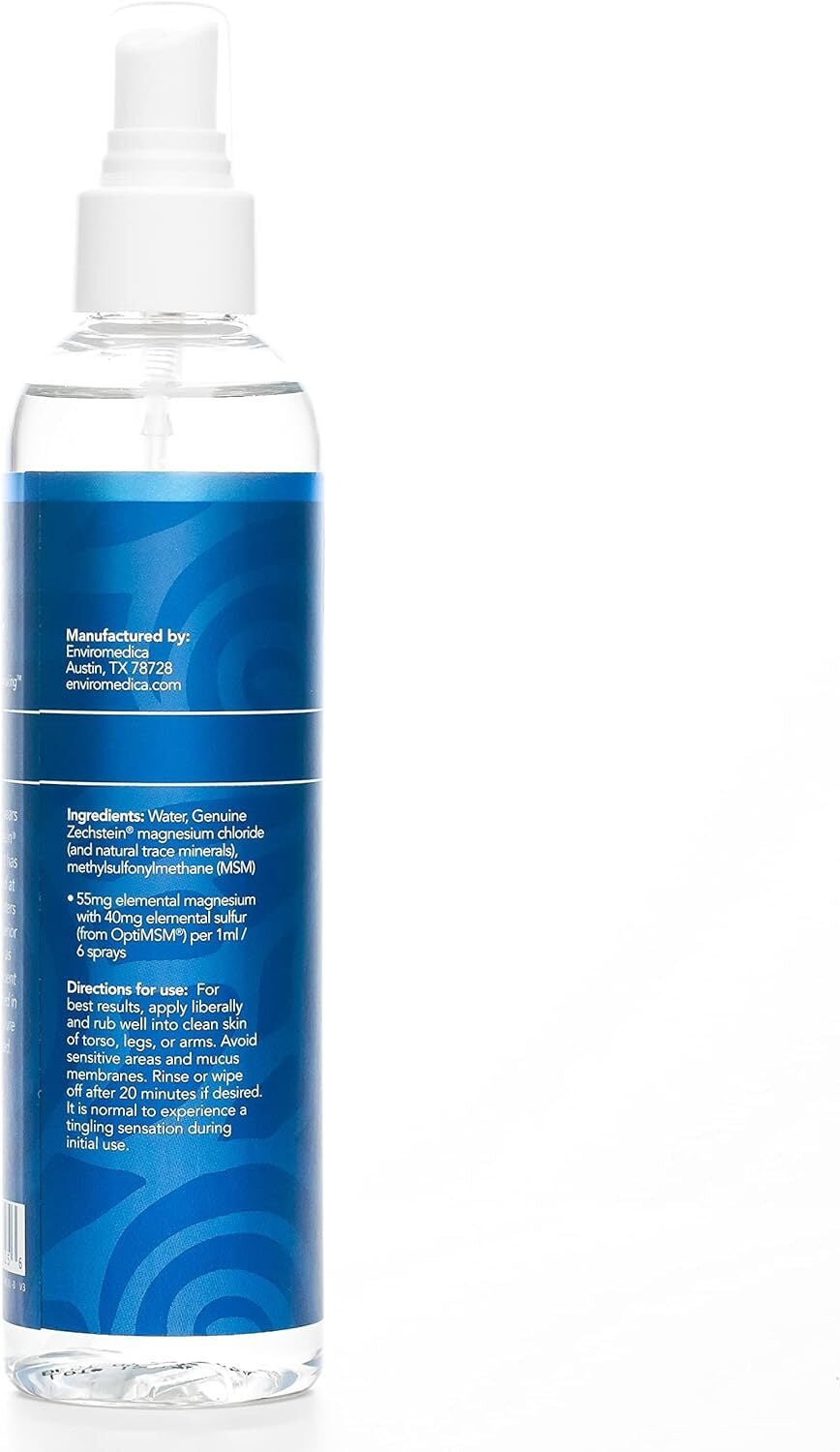Ancient Minerals Magnesium Oil Spray Ultra with MSM - a Pure Zechstein Topical