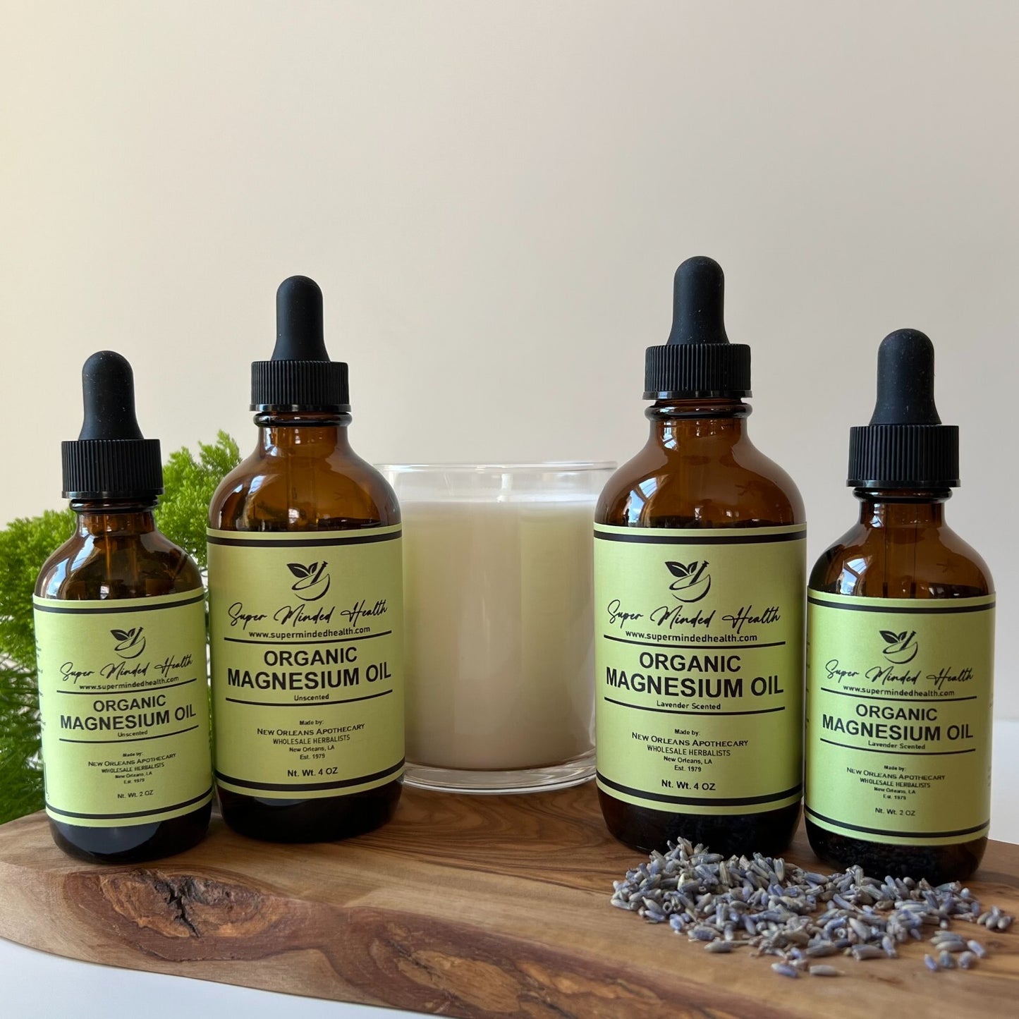 Magnesium Oil Pure Organic Unscented or Lavender Scent