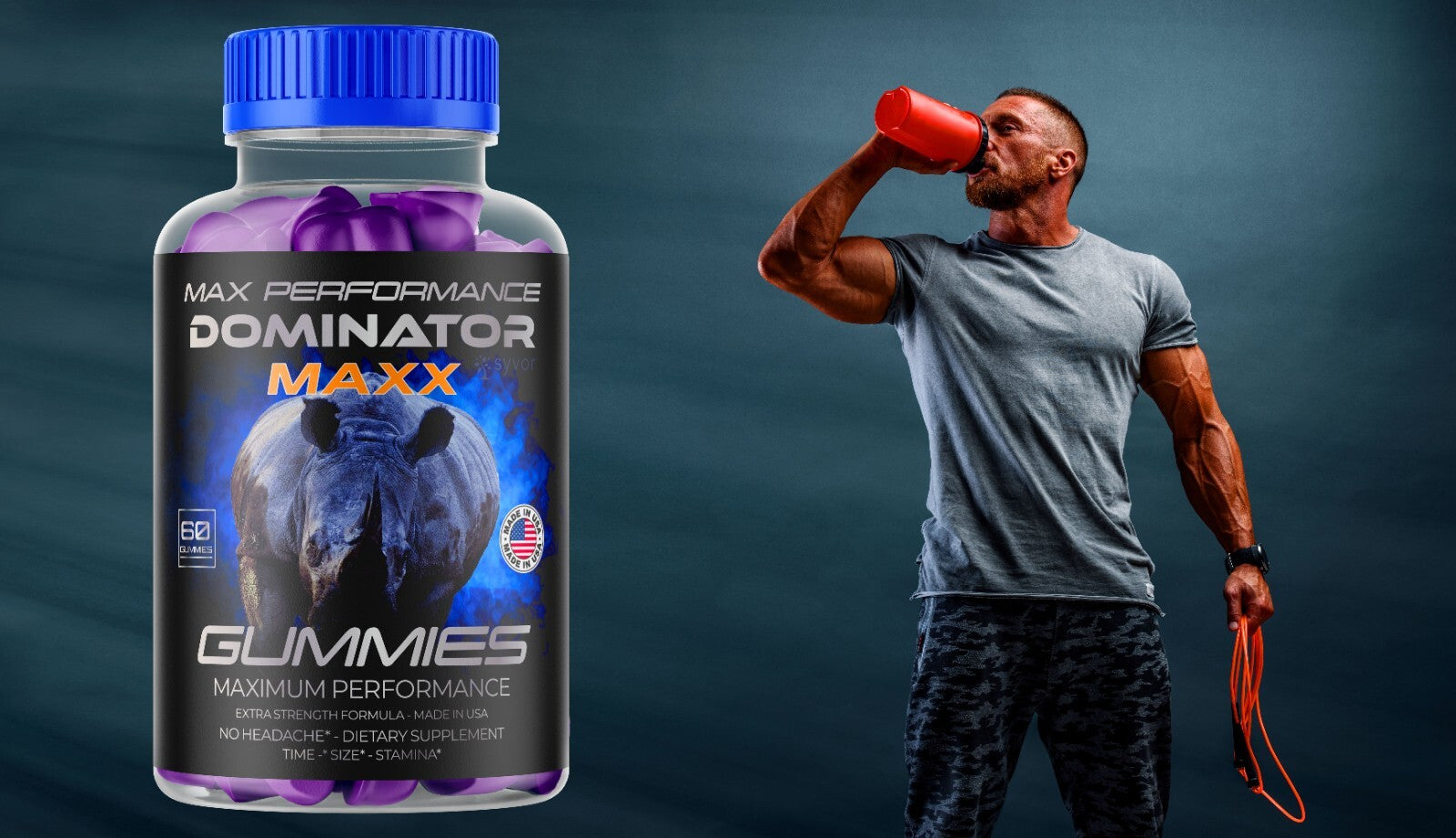 Dominator Maxx Gummies for Men, Advanced Performance Supplement 300 Gummies