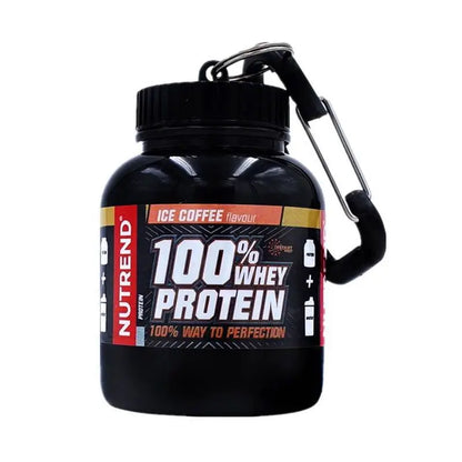 ZK30 100ML Protein Powder Container Pill Organizer Protein Keychain Sport Nutrition Water Bottle Sport Whey Protein Key Chain
