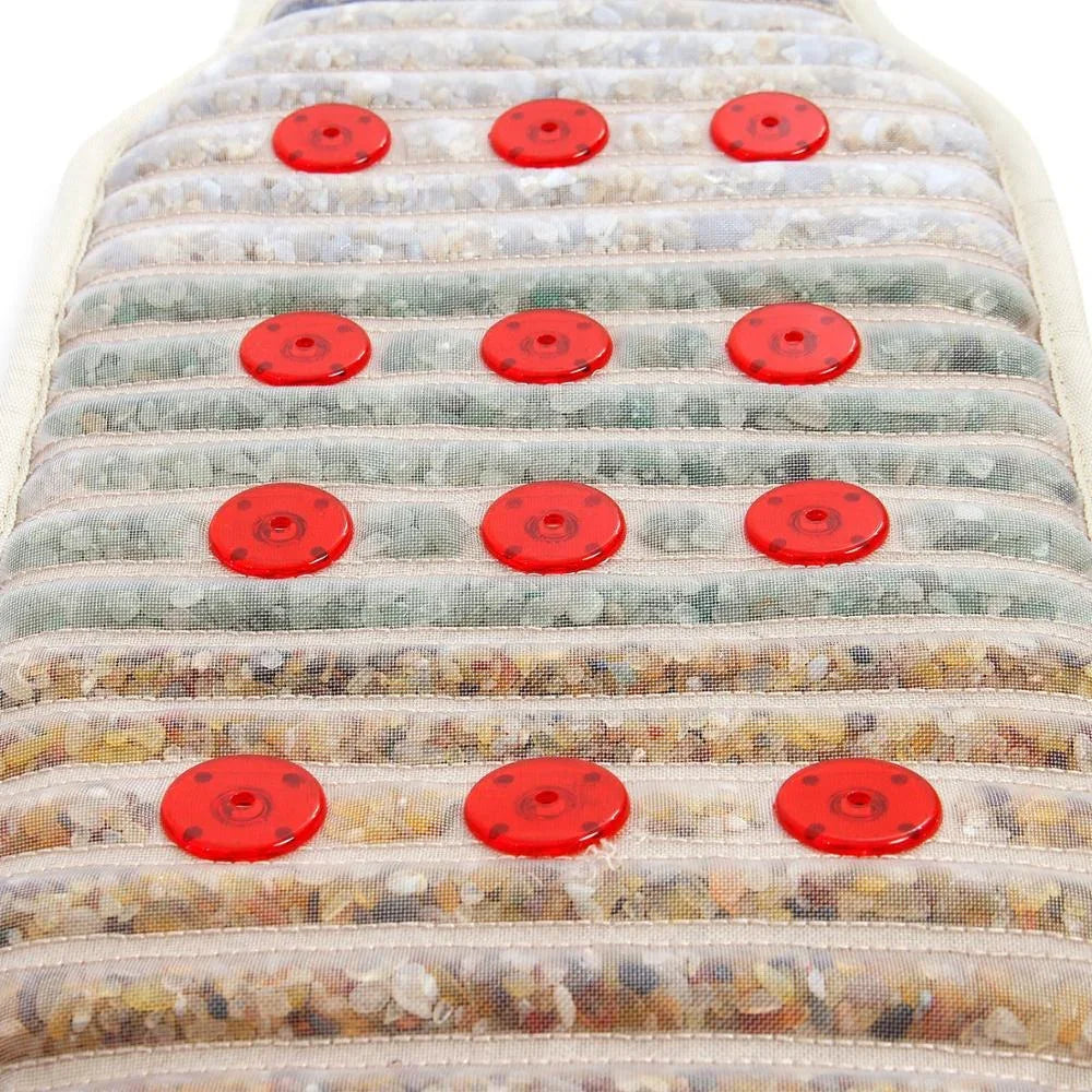 PEMF Body Far-Infrared Heating Pad Magnetic Therapy Mat Chakra Gemstone Photon Waist Belt Balance Massage Pad with 7 Crystals